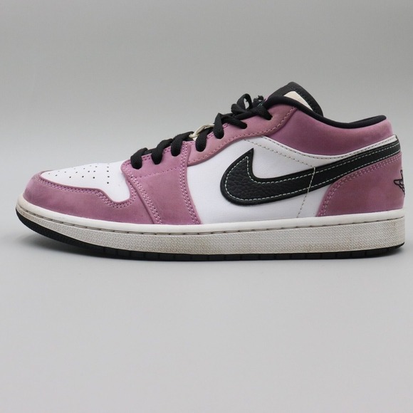 Air Jordan 1 Low SE Men's Size 9.5 Light Purple Violet, Black CK3022-503 - Picture 3 of 10